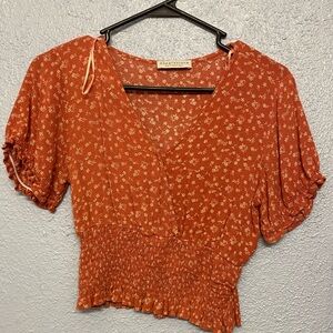 Floral V-Neck Blouse